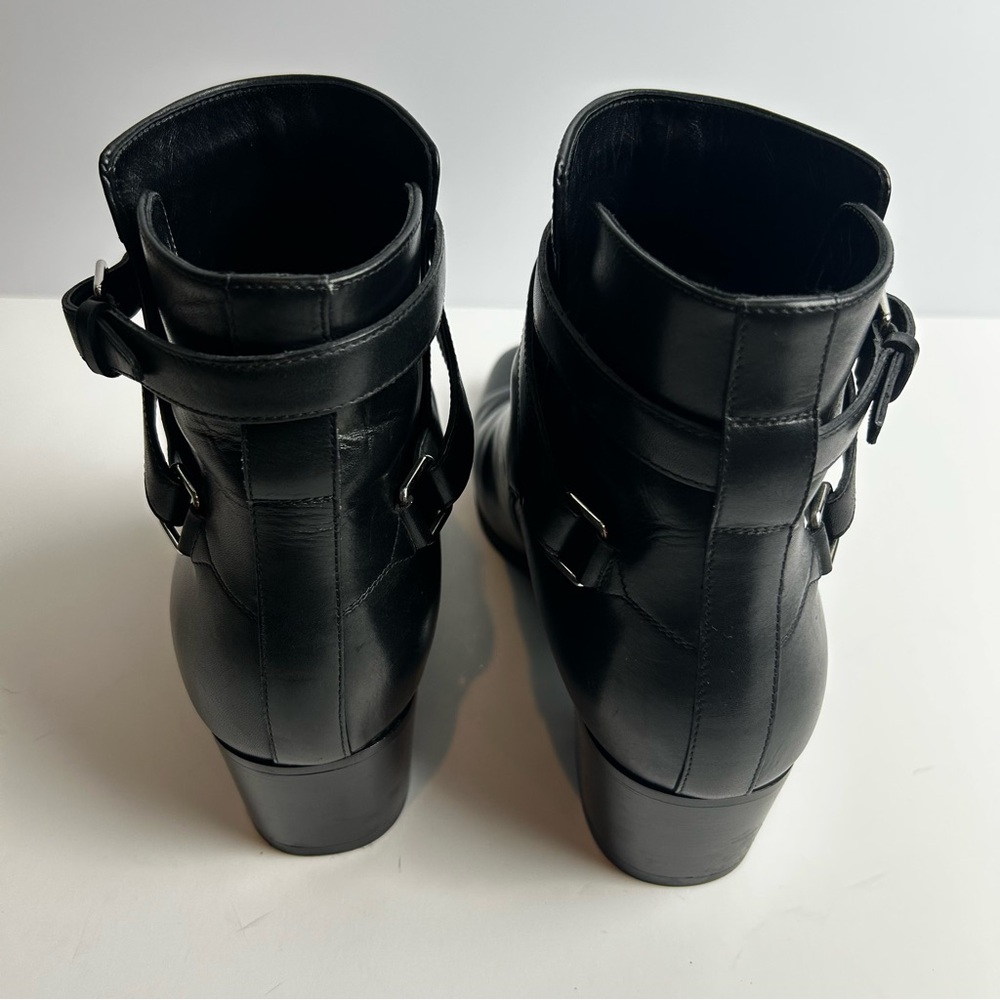 Saint Laurent Paris Black leather Jodhpur ankle boot size: 11 - Picture 5 of 14